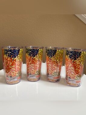 4 EUC Tervis Fiesta cup 16 oz